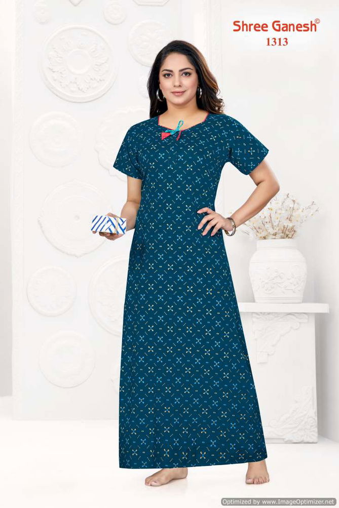 Kavya Nighties Vol 3 By Shree Ganesh Cotton Printed Night Wear Nighty Wholesale Online